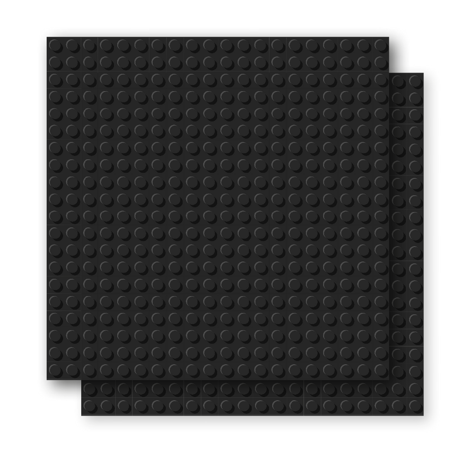 BRIXIES Plus Basis Platte Schwarz 20 x 20 cm